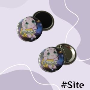 Accueil badge site : mascotte